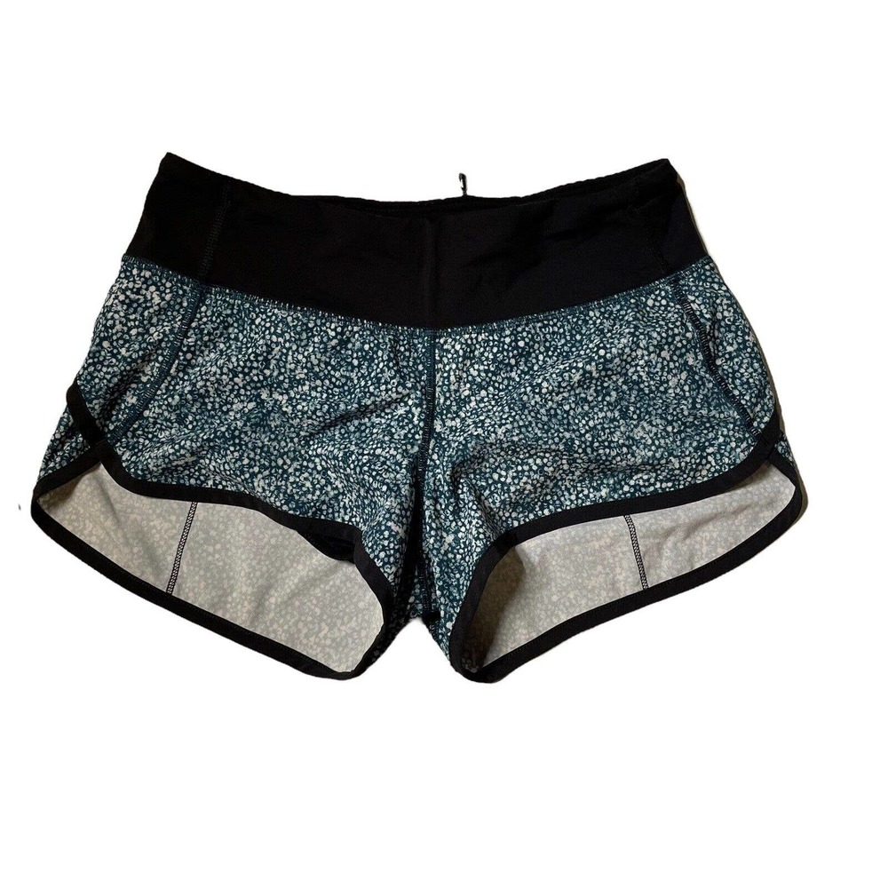 Lululemon Run Times Shorts Size 6 Splatter Speed Up Swiftly Lined
